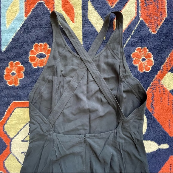 Express Black Maxi Dress, Medium, Strappy Back, High Slit Skirt - Picture 4 of 8